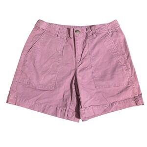 Cabi Shorts 6 Paperback Mauve Purple 6423 Cotton Utility Shorts Cargo Pockets